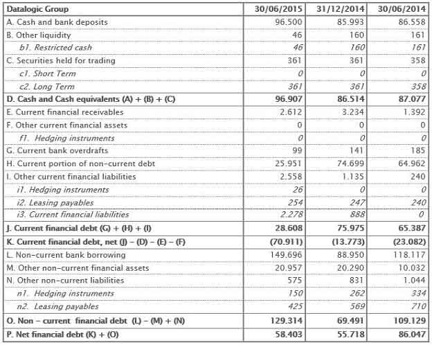 Net Financial Position 